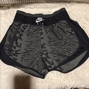 Nike Women's Black and Gray Athletic Shorts